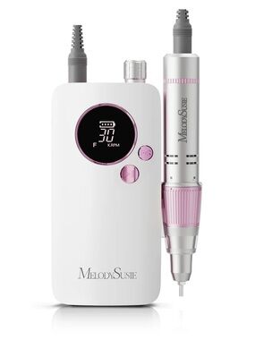 Pink & White Electric Nail Drill Machine - Professional Nail Tool